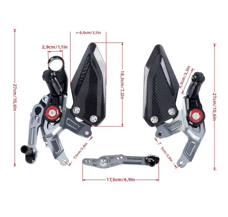 Sportowy regulowany podnóżek do motocykla BMW S1000RR 15-2018r