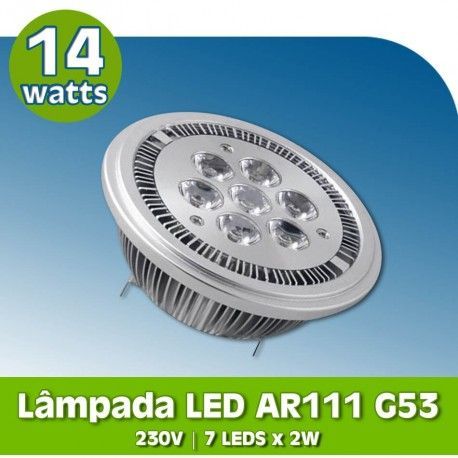 Lâmpadas LED AR111 G53 7x2W 230V