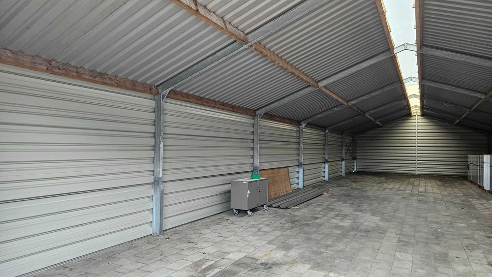 Hala stalowa ocynk używana IPE140 cena/m2 magazyn wiata konstrukcja