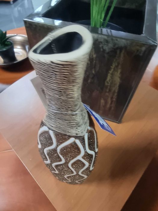 Wazony ceramiczne brązowe do kwiatów ceramiczny wazon mały