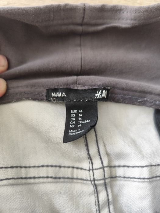 Jeansy ciążowe w panterkę H&M Mama r. XXL/44