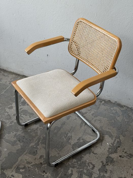 Krzesła fotele bauhaus rattan breuer stam vintage