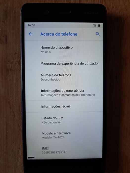 Nokia 5 modelo TA-1024