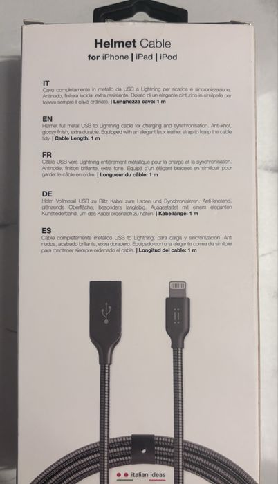 kabel Helmet USB na Lightning iPhone, iPad, iPod