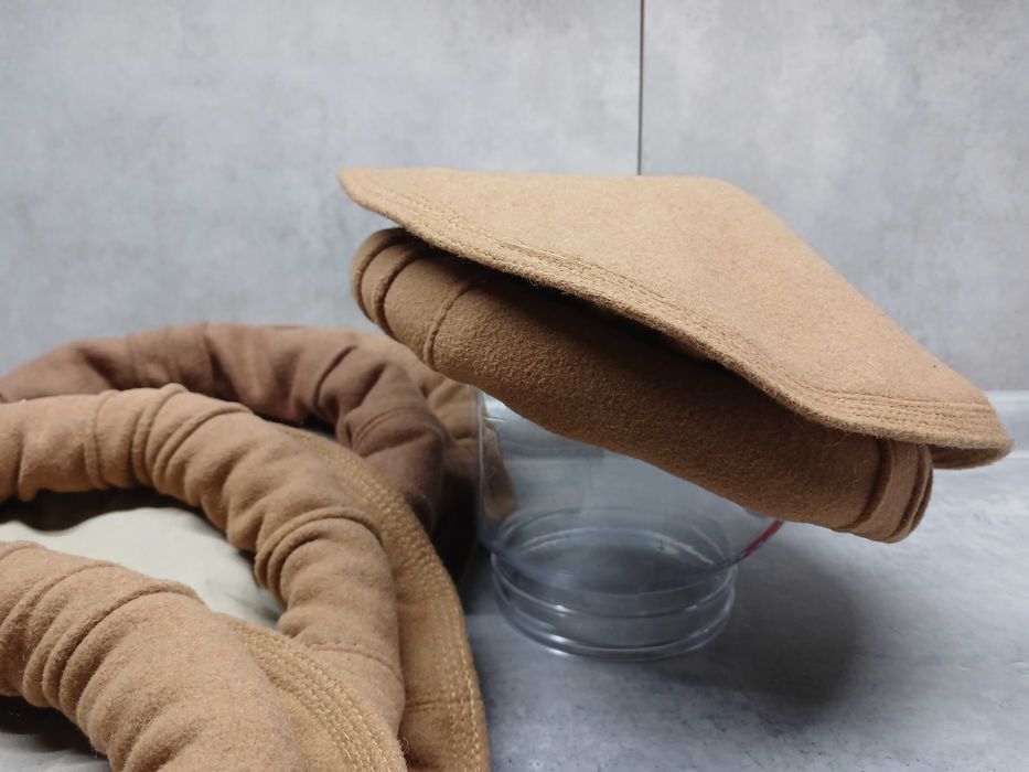 Койот песочная военная шапка из шерсти