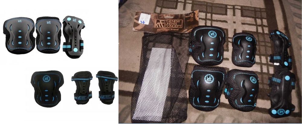 Wyprzedaż->Ochraniacze dla dzieci rolki/rower/WROTKI zestaw KRF rozm S