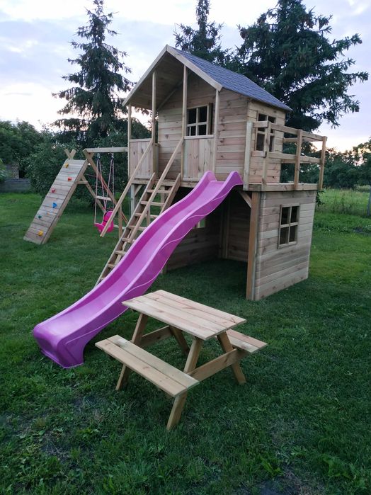 Plac zabaw  2-piętrowy Mania. Komplet