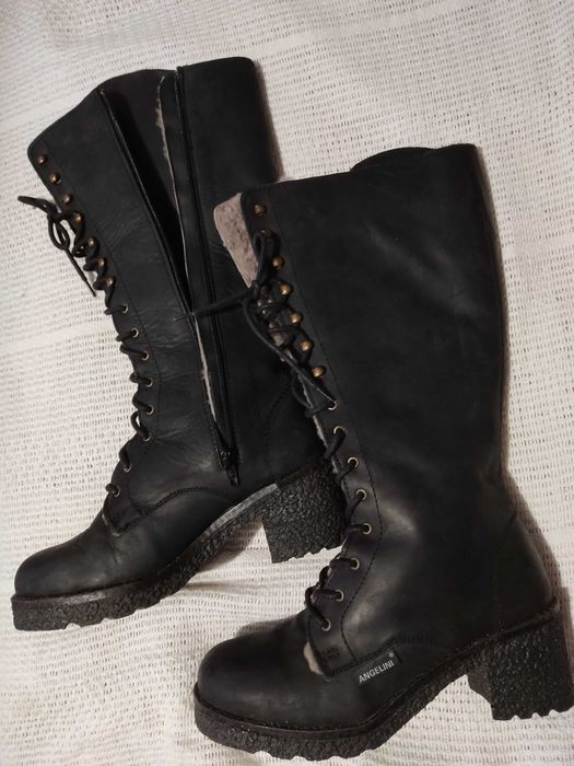 Сапоги жіночі зимові Angelini нубук, овчина р. 37