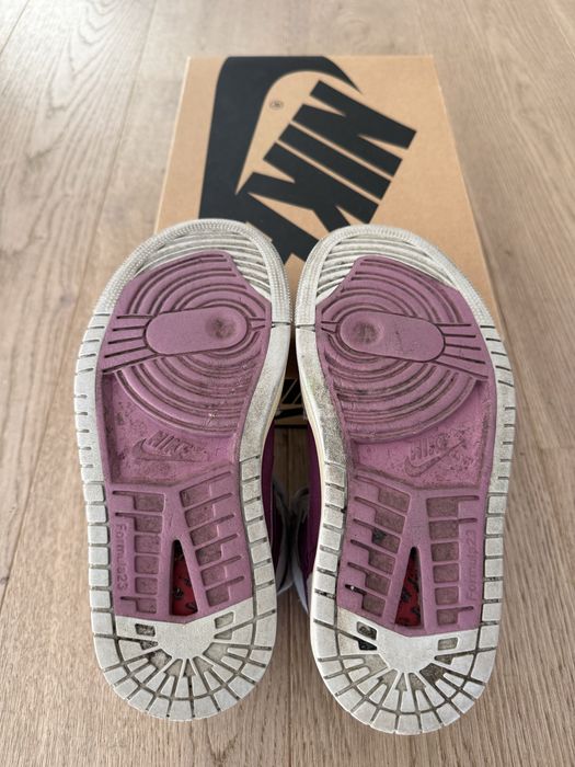 Nike Jordan dziewczęce zamsz szaro-fioletowe r.35