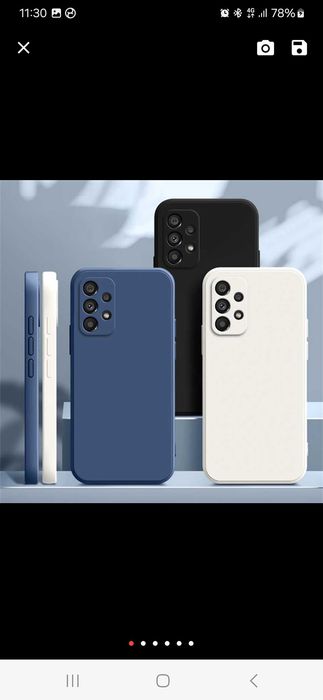 Capa Silicone Samsung A14 Nova Azul