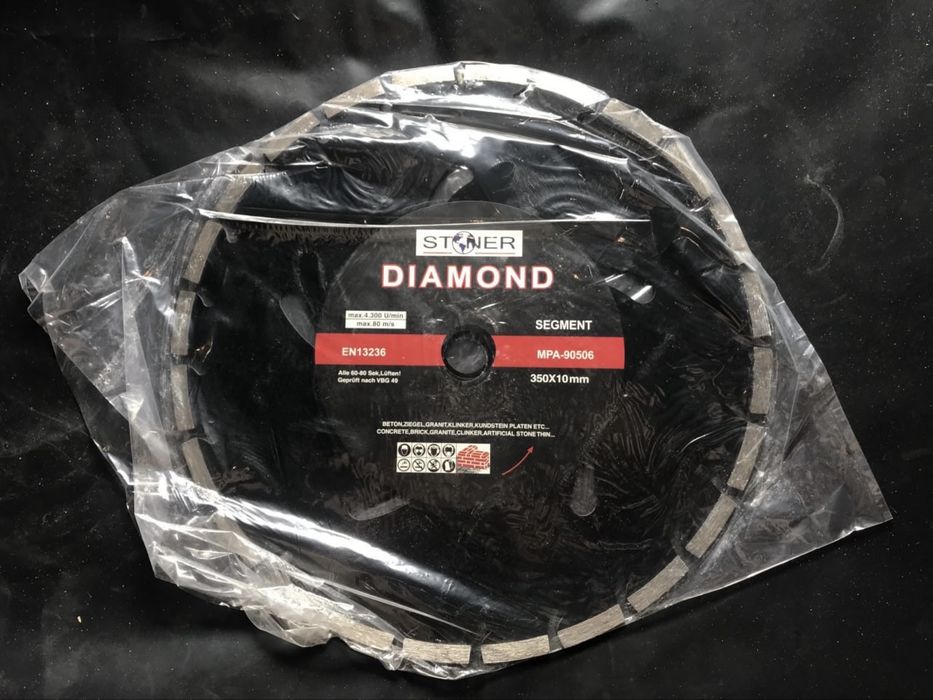 Алмазний диск STONER Diamond 350х25.4 мм (для бетону, граніту, каменю)