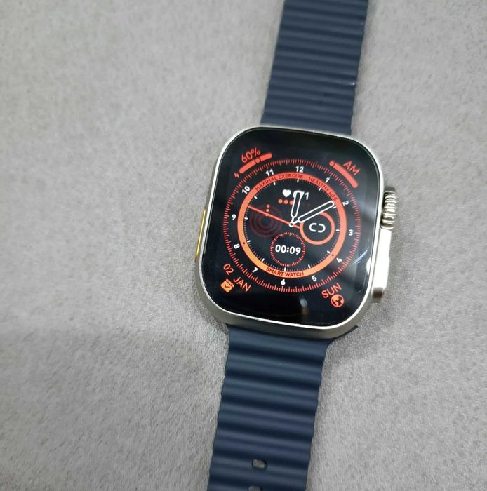 Качественные смарт часы T900 Ultra-2 (49 мм) с AMOLED экраном на руку