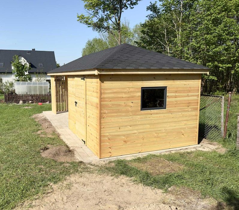 Domek ogrodowy, altana, domek drewniany 3 x 7, domek letniskowy