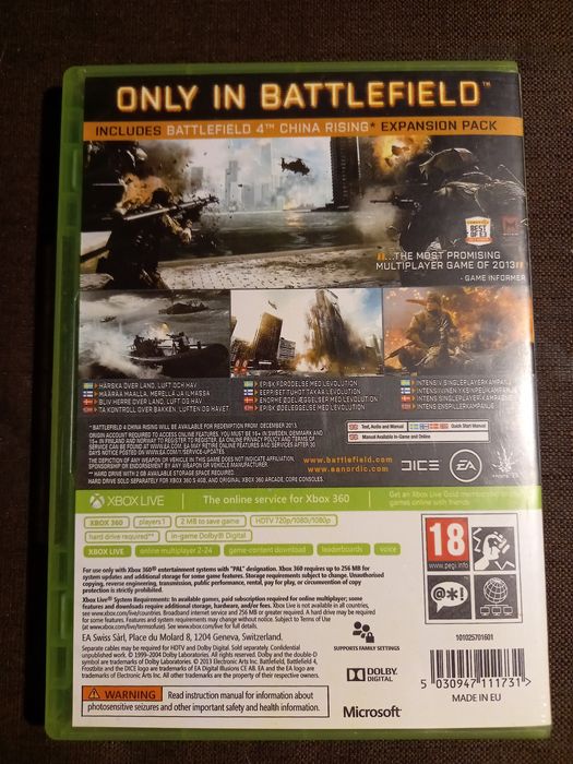 Gra Battlefield 4 na konsolę xbox 360