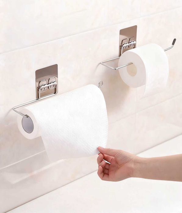Uchwyt Wieszak na Ręcznik Papierowy Chromowany