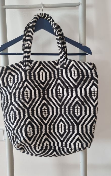 Saco preto branco praia, ginásio ou mala casual da Mossimo Supply