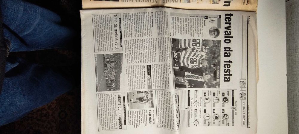Jornal a Bola, 6 de Maio 2002 (Sporting campeão)