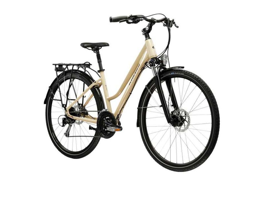 Kross Trans 8.0 Damski 17” 28” Kremowy