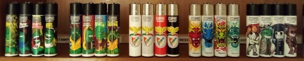 Clipper coleção de isqueiros