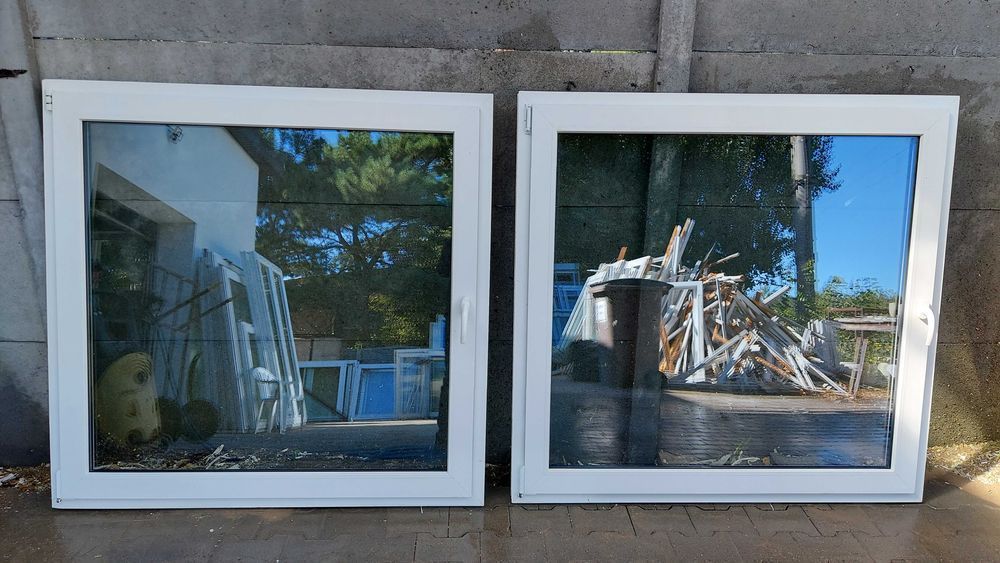 Okna UŻYWANE 128x135 - świetny stan - dowóz