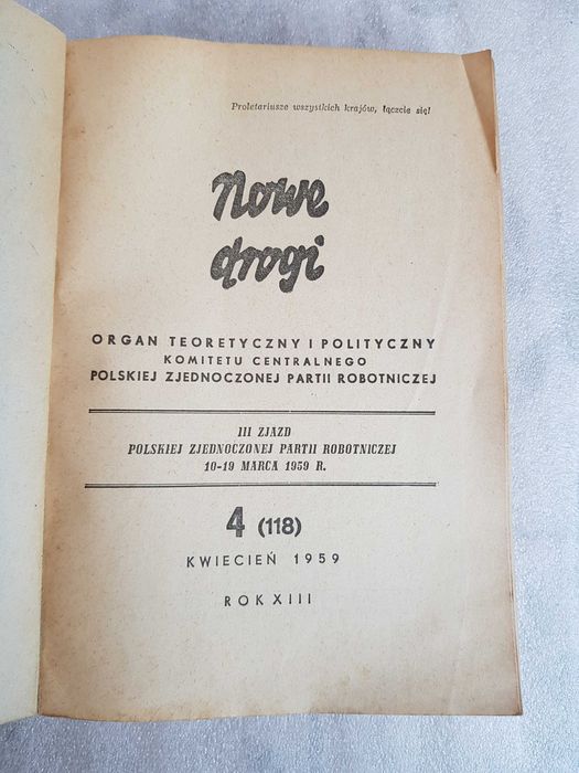 Nowe drogi- III Zjazd PZPR-kwiecień 1959