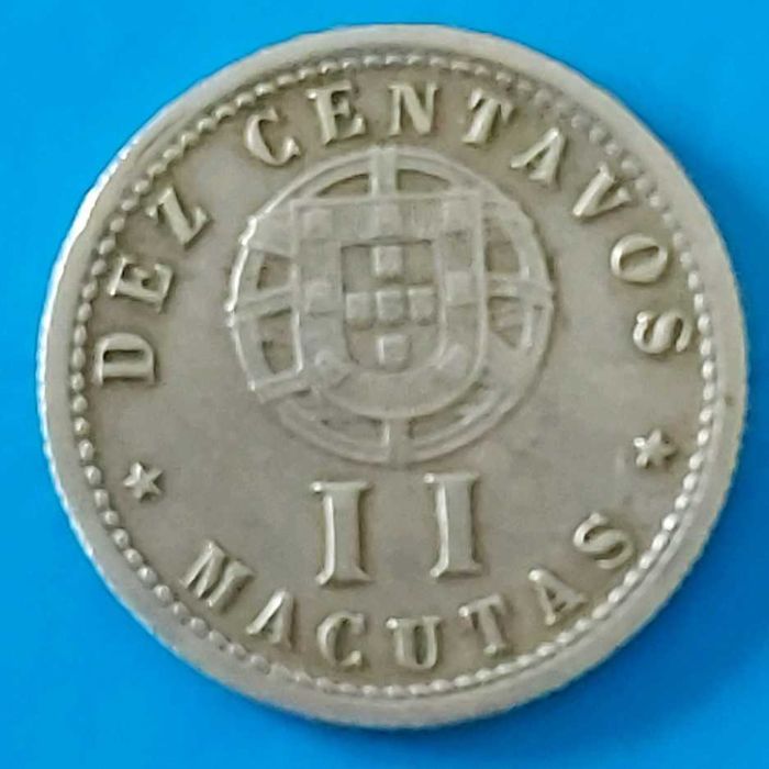 10 Centavos ou II Macutas de 1928 Angola