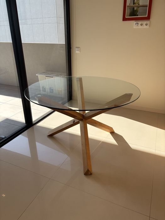 Mesa vidro Jysk AGGERBY 119cm