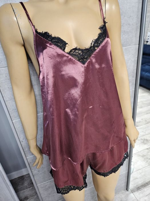 Piżamka satynowa Tom & Rose lingerie rozm M