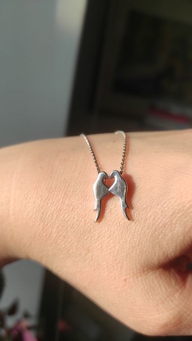 Срібна підвіска Птахи подарунок на Різдво