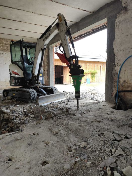 Minikoparka 3.0t, usługi mini koparka, młot, transport wywrotka 3,5t