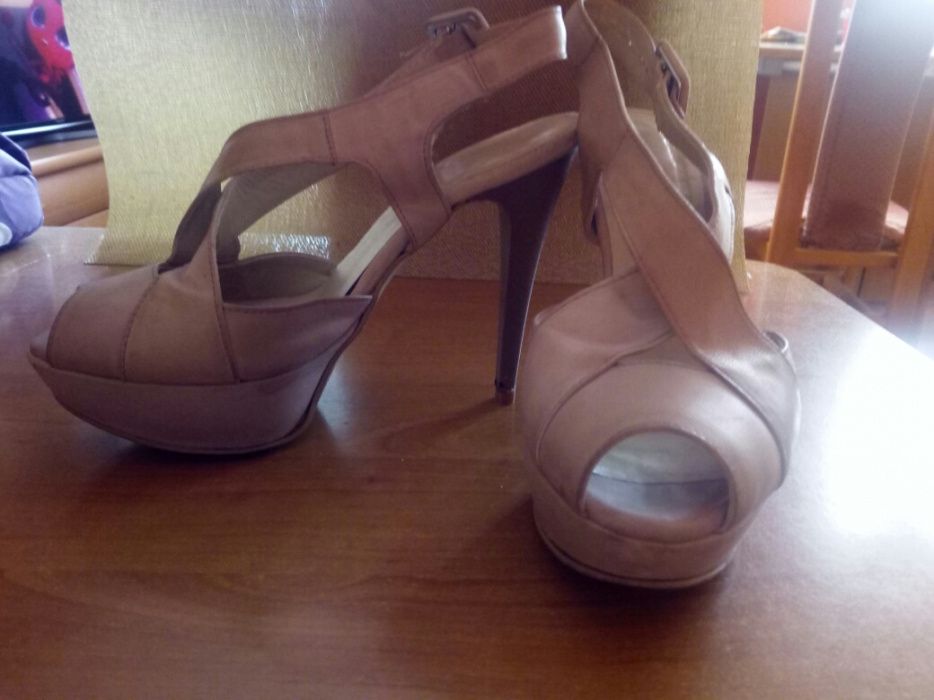 Buty Ryłko Szpilki Skórzane