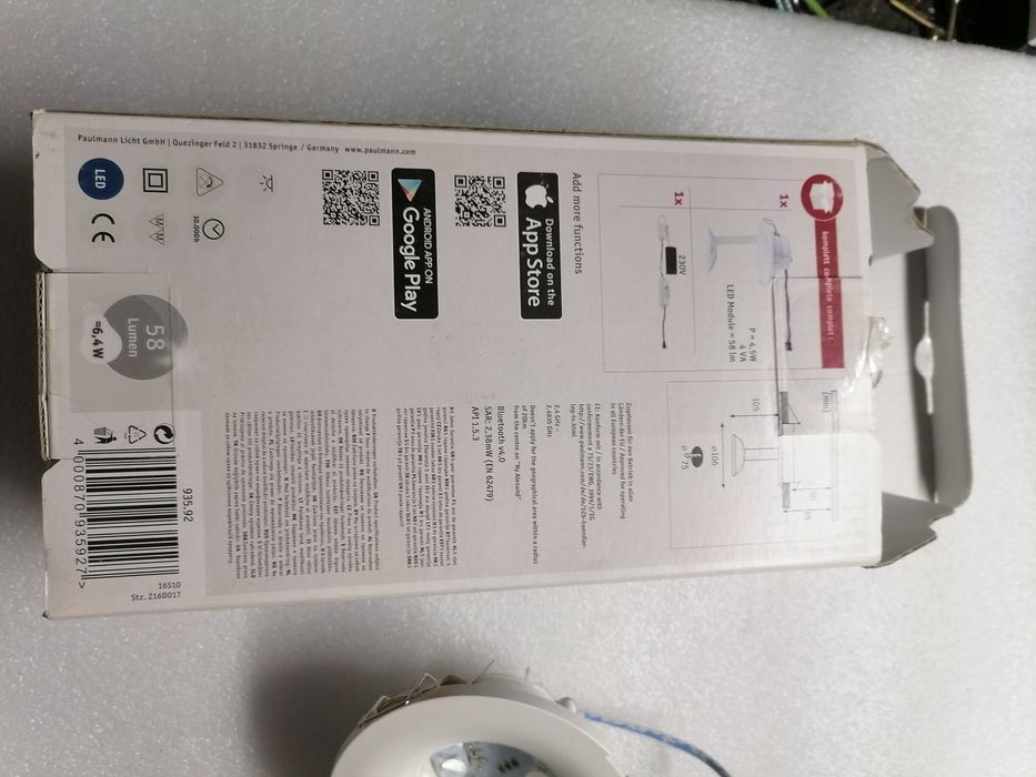 Halogen RGB z odblysnikiem