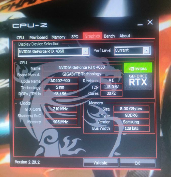 RTX 4060 SSD komputer do gier intel i5 12400