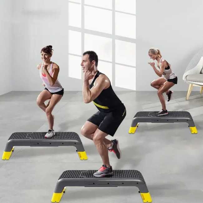 Степ платформа + еспандери фітнесу аеробіки Тренажер Лава жиму Степпер
