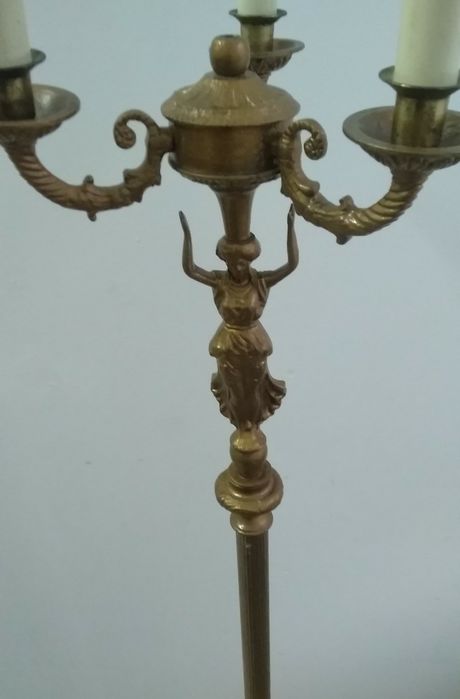 Candeeiro vintage para sala, de pé alto