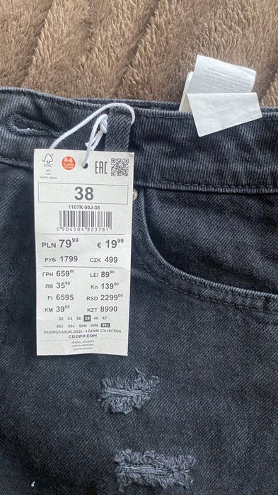 Джинсові шорти Cropp 38