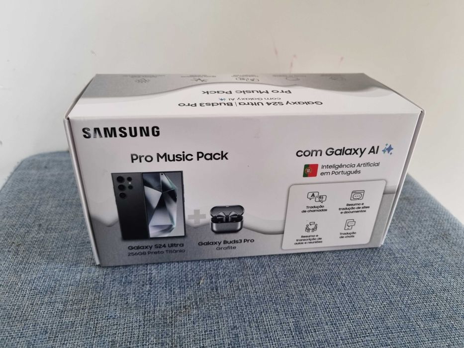 Samsung Galaxy S24 Ultra 256GB + Buds3 Pro + Capas – Pack Completo