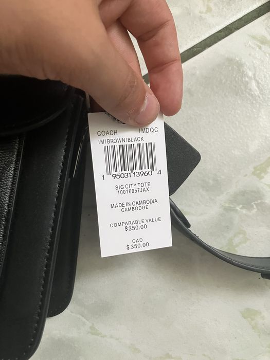 Coach monogram bag