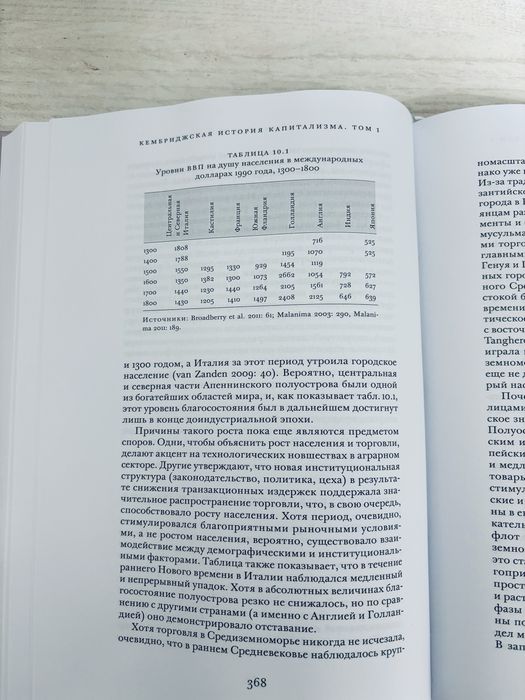 "Кембриджская история капитализма в двух томах"