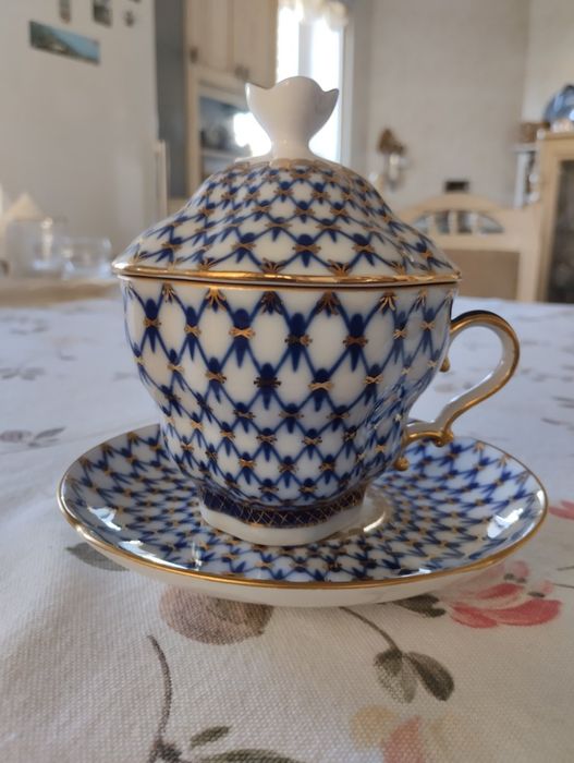 Чайная пара с крышкой