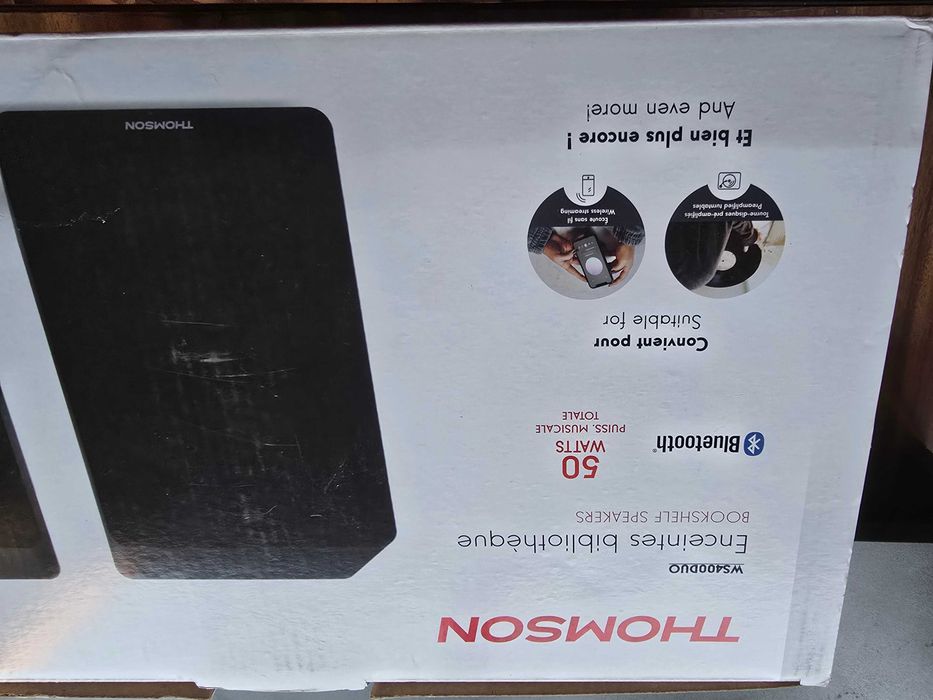 Colunas Ativas Thomson WS400Duo – Novas (Bluetooth / Óptica / RCA)