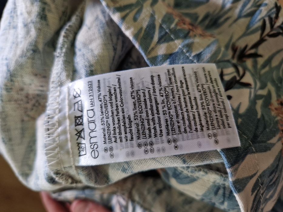 Zestaw r. 38 kombinezon lniany + czarna sukienka wiskoza