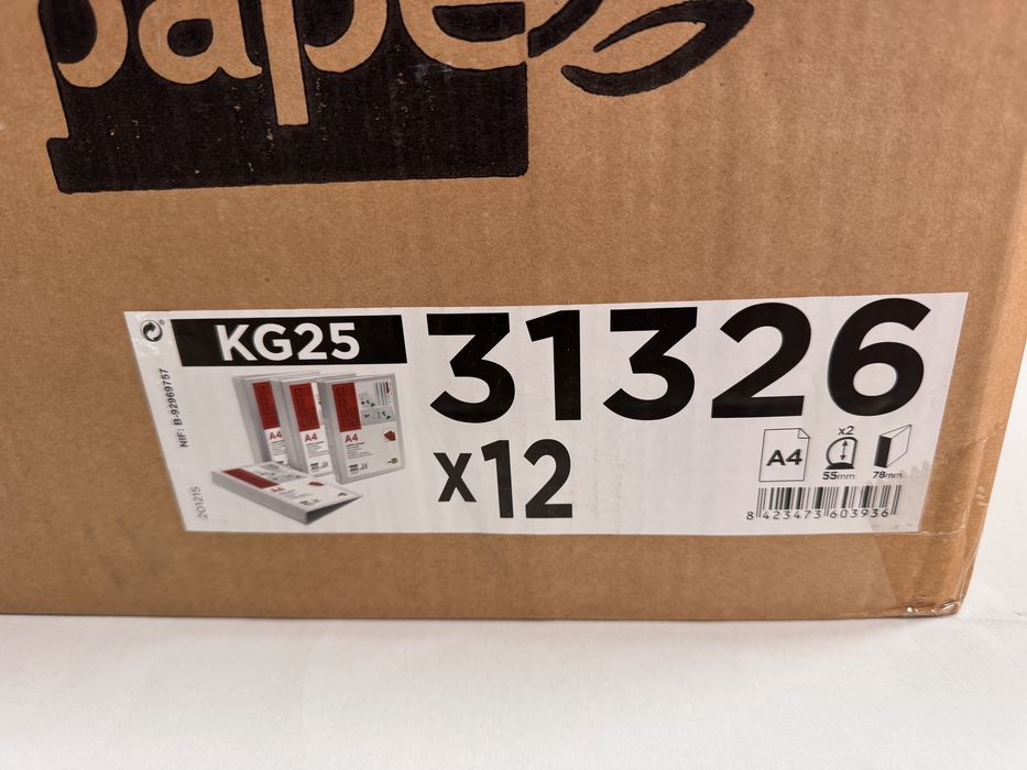 Caixa de 12 Pastas de Arquivo (novas, sem uso)