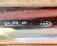 PRATA 925 (c/contraste) - esferográfica  Vecchia Firenze - 17 g