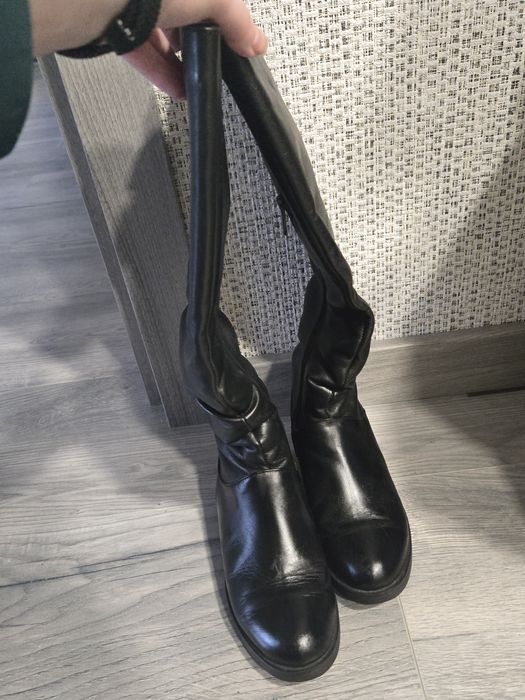 Жіночі сапоги натуральна шкіра, єврозима