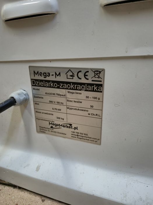 Dzielarko zaokrąglarka półautomat