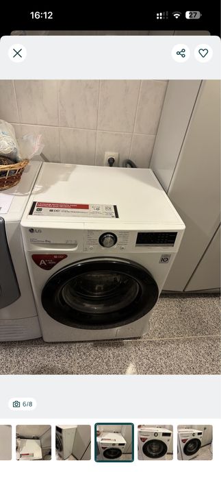 Máquina lavar roupa 8 kgs LG impecável