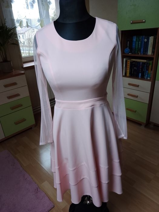 Sukienka wesele studniówka półmetek piękna M