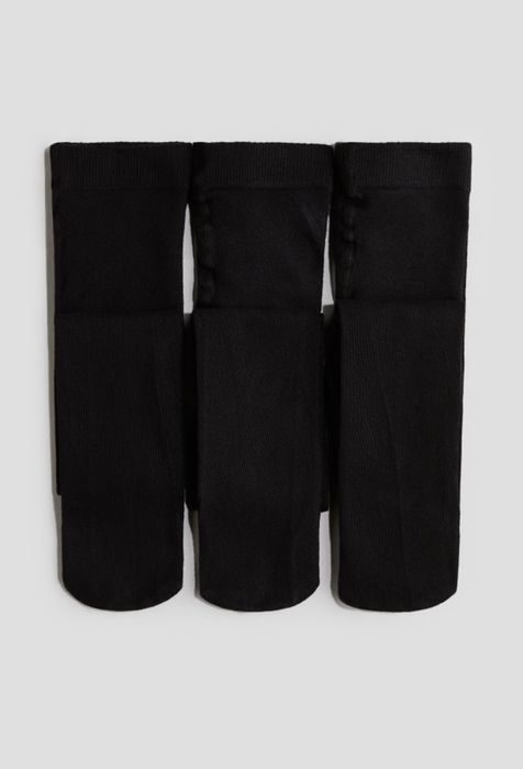 Rajstopy H&M 3pak 110-116cm czarne