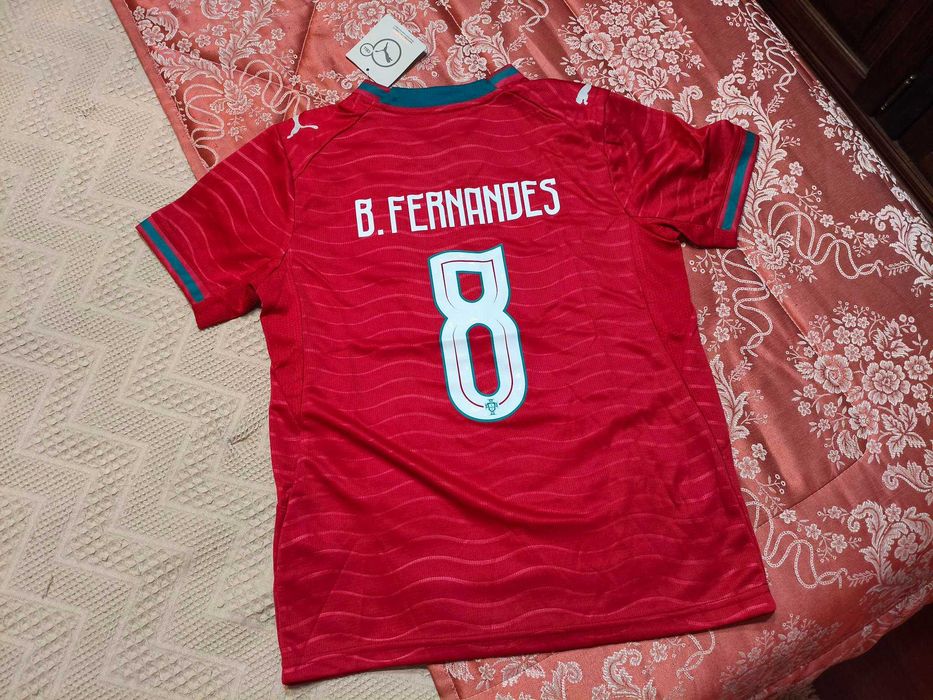 Camisola Criança Bruno Fernandes Equipamento Portugal | NOVO